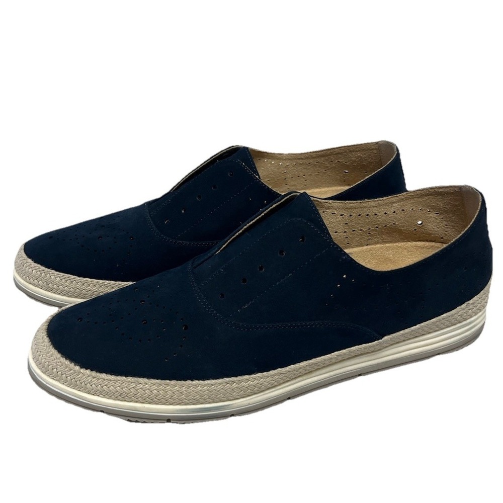 Vaneli Sport Womens Quain Nabuk Comfort Slip On Sneakers Shoes Size 9N Navy Blue - Picture 3 of 7